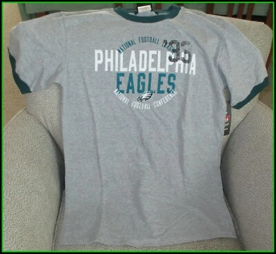 Philadelphia Eagles Reebok Boy's Gray T- Shirt-X-Large 18/20 - Image 1 of 2