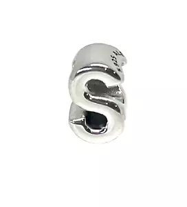 PANDORA Charm Sterling Silver ALE S925 LETTER INITIAL S 797473. - Foto 1 di 3