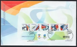2010 VANCOUVER OLYMPIC WINTER GAMES = Official FDC Canada 2009 #2299 - Foto 1 di 2