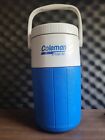 Vintage Coleman Polylite 1/2 Gallon Water Cooler Jug 5590 Blue/White Thermos
