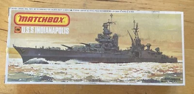 Matchbox PK-165 USS Indianapolis Heavy Cruiser 1:700 Scale 1979 box artwork (A) - Image 1 of 4