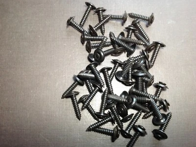 50 piezas #10 x 1" con 6 cabezales puerta moldura panel negro tornillos arandelas se adapta a Plymouth Foto 1 de 4