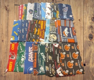 Assorted Sport Teams Football Licensed Cotton Fabric - 3 lb Scrap Bundle - Picture 1 of 2