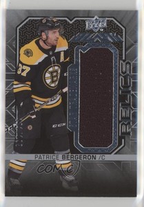2017-18 SPx UD Black Star Trademarks /199 Patrice Bergeron #ST-PB