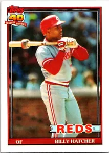 Billy Hatcher 1991 Topps 40 Years of Baseball #604 Cincinnati Reds - Picture 1 of 2