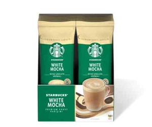 Starbucks® White Mocha Premium Coffee Blend,INSTANT COFFEE, 1 box (10 packets) N - Picture 1 of 2