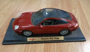Maisto Porsche 911 Targa 1:18 Scale Special Edition Red #31627 Die Cast Metal - Picture 1 of 2