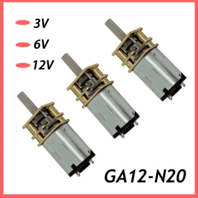  Mini Getriebemotor N20 für Modellbau, RC, 3V 6V 12V, 5RPM -2000RMP  - Bild 1 von 4