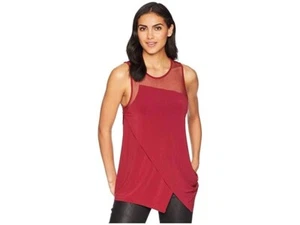 BCBGMAXAZRIA Women's Asymmetrical Sleeveless Dark Red Top Size S - Bild 1 von 6