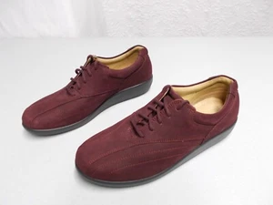 Zapatillas de cuero borgoña HOTTER para mujer talla 8,5 - Imagen 1 de 12