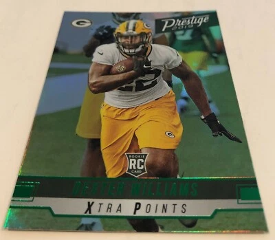 2019 Prestige Football Dexter Williams Packers Xtra Points Green rookie #244 - Image 1 of 3