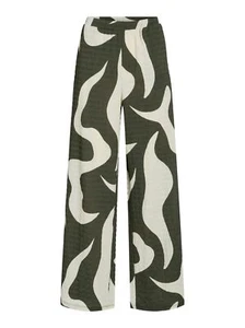 VILA Modernos Pantalones Palazzo para Mujer con Estampado de Llamas y Cintura El - Imagen 1 de 13