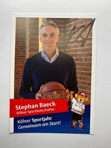 Autograph STEPHAN BAECK-Basketball GERMANY-Ex-PAOK Thessaloniki-signed-AK - Picture 1 of 2