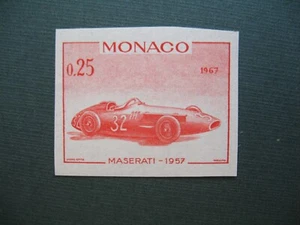 Monaco Essai de Couleur Non dentelé Inperf 1967 N° 714 Grand Prix Automobile - Picture 1 of 2