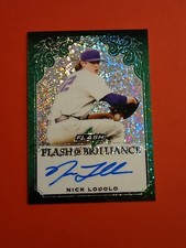 ⚾️#2/15 NICK LODOLO 2019 LEAF FLASH of BRILLIANCE AUTOGRAPH Cincinnati Reds