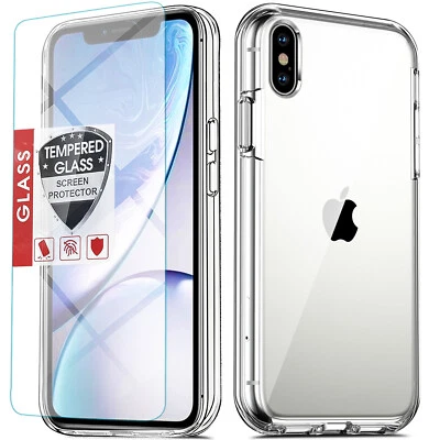 Funda para teléfono iPhone XR SE 7 8 XS Max 6S Plus a prueba de golpes + vidrio templado Foto 1 de 3