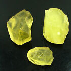 200.00 Ct Natural Lemon Quartz Gemstone Meditation Stone Rough 3 Pcs Lot- ZR1246