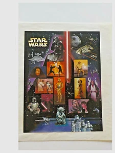 2007 Star Wars Stamps Full Sheet - MNH - 41 Cents (15 Stamps), Free Shipping - Picture 1 of 1