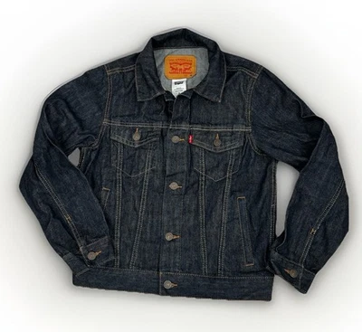 Vintage Levi's Jean Jacket Kids Medium Blue Denim Age 10-12 Levis Coat - Image 1 of 4