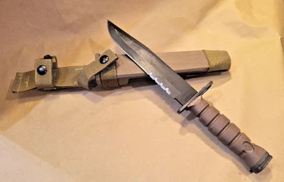 Genuine OKC-3S OKC3S Knife Bayont USMC & Scabbard Ontario Knife Co OKC - Image 1 of 4