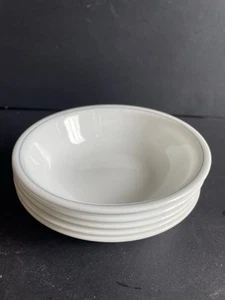 Corelle glass berry/ dessert bowls set of 5 apricot grooves 5 3/8”diameter - Picture 1 of 4