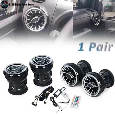 Lámpara de ambiente de entrada de ventilación de aire delantera 4 piezas luz LED para Jeep Wrangler JK 2011-2017 Foto 1 de 4