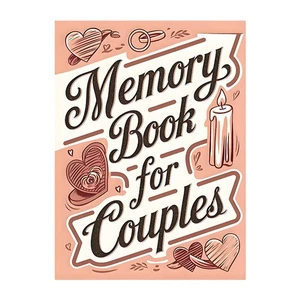 Memory Book For Couples: Romantic Gift Idea With Vintage Camera & Heart Design - Imagen 1 de 7