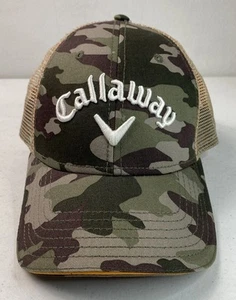 Callaway Hat Cap Adult Snapback Trucker Mesh Camo Golf X2 Hot Embroidered Logo - Picture 1 of 9