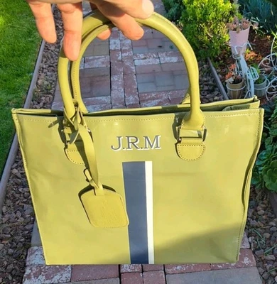 Bolso de Mano Jack Russel Malletier Paris Gree Azul Marino/Blanco Plástico Goyard Foto 1 de 4