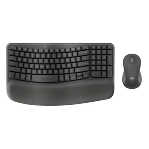 Logitech Wave Keys MK670 Combo Ergonomic Wireless Keyboard and Mouse Bundle - Foto 1 di 1