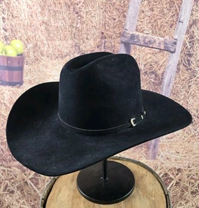 Sombrero vaquero Western para hombre The Western Outlet 4X vintage castor negro 7 3/8 EE. UU. - Imagen 1 de 18