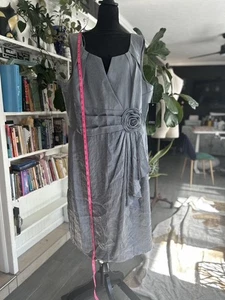 NWT Adrianna Papell Silver Mother Of The Bride Formal Dress Size 20W - Picture 1 of 6