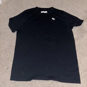 Abercrombie Kids Youth T-Shirt Tee Short Sleeve 15-16 Black - Picture 1 of 3