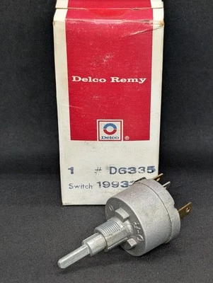 Nuevo de Lote Antiguo 1967 Skylark Special Cutlass F85 C10 C20 C30 Interruptor Limpiaparabrisas 2 Velocidades D6335 Foto 1 de 4