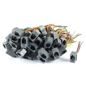 50 Stueck 616e 4P4C RJ9 Weiblich Telefon Stecker Adapter w 4 Draehte 8cm F3K5 - Afbeelding 1 van 3