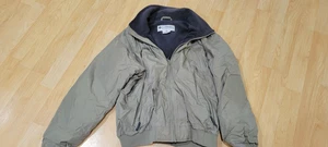 Vtg 90s Columbia Mens Khaki, gray Fleece Lined Bomber Jacket Outdoors Hiking L - Picture 1 of 11