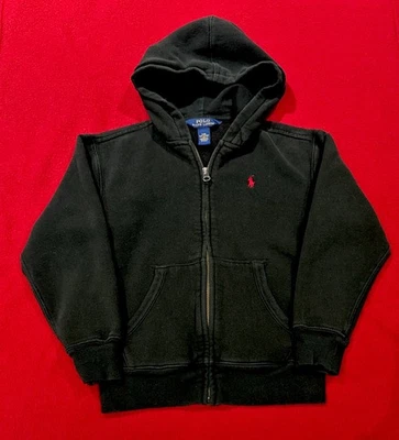 Chaqueta con Capucha Forrada de Vellón Polo Ralph Lauren para Niños Usada en Excelente Condición - Talla 8 Foto 1 de 4