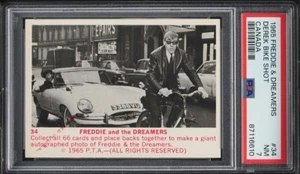 1965 DONRUSS FREDDIE & THE DREAMERS DEREK BIKE SHOT CANADA #34 PSA 7 - Picture 1 of 2