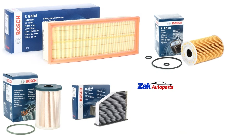 FOR VW GOLF GT TDI MK6 OIL AIR FUEL POLLEN FILTERS BOSCH SERVICE KIT NEW - Image 1 of 1