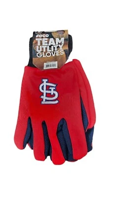 Guantes de agarre de trabajo utilitarios deportivos a todo color del equipo de los Cardenales de San Luis MLB para adultos nuevos Foto 1 de 2