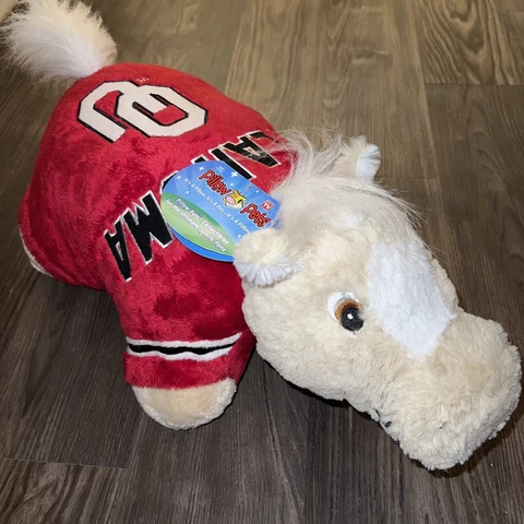 Oklahoma Sooners Large 18" Mascot Pillow Pet - NCAA - NEW Cover