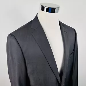 Elie Tahari 42R Sport Coat 100% Wool Dark Gray Two Button Double Vented - Picture 1 of 8