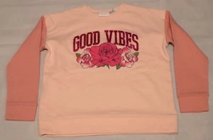 The Childrens Place girls Long Contrast Sleeve Pullover Sweatshirt Size XL 14 - Picture 1 of 4