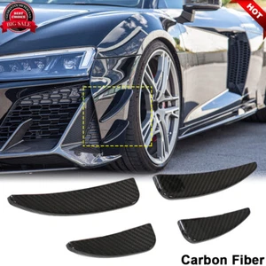Parachoques delantero seco de fibra de carbono para Audi R8 V10 2022-24 separadores de labios aletas Canard - Imagen 1 de 12