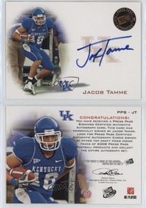 2008 Press Pass Signings Bronze Jacob Tamme #PPS-JT Rookie Auto RC