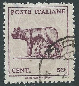 1944 LUOGOTENENZA USATO LUPA SENZA FILIGRANA - R3-4 - Picture 1 of 1