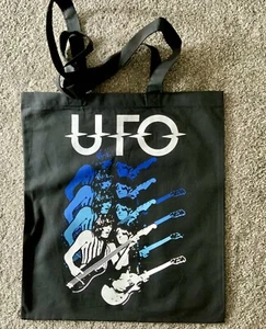 Original Vintage Transfer UFO Hard Rock Guitar Printed On A Tote Bag - Picture 1 of 2