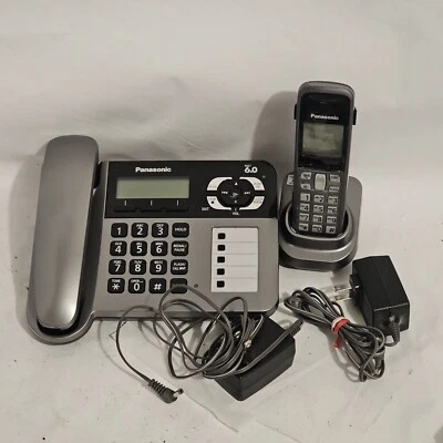 Panasonic KX-TG1061 Corded Telephone Answering Machine w/ 1 Phones/base, WORKS! - Image 1 of 4