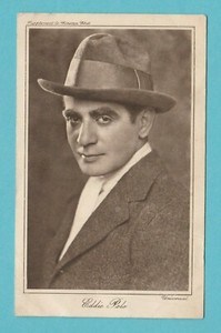 ACTOR - SUPPLEMENT TO CINEMA CHAT - POSTCARD SIZED CARD - EDDIE  POLO - 1919