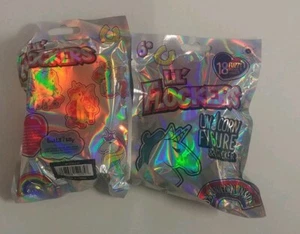 Lil ' Flockers . Unicorn Figure & Stickers . 18 to collect LOT OF 3 - Picture 1 of 1